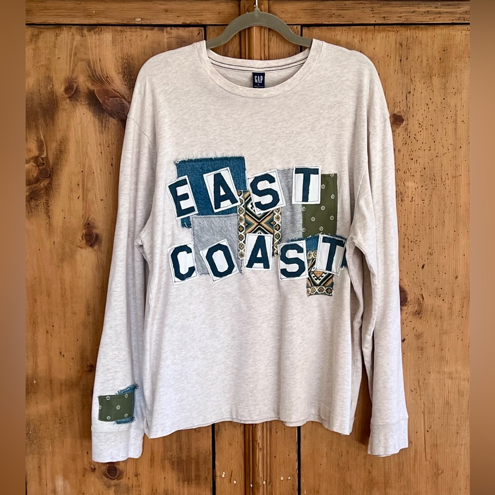 Upcycled Patchwork East Coast Tee
